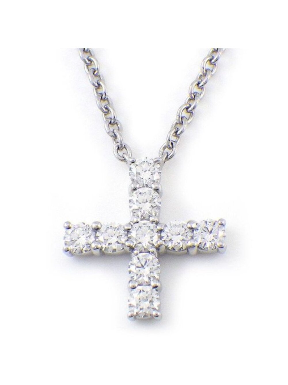 Harry Winston Necklace Symbols Mini Cross Pedpremcrmc 9 Points Diamond